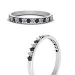 Load image into Gallery viewer, round-stacking-ring-with-black-diamond-in-white-gold-FD123864BGBLACKANGLE3-NL-WG.jpg

