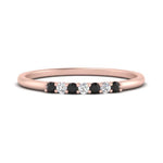 Load image into Gallery viewer, round-stacking-wedding-band-with-black-diamond-in-rose-gold-FD122844B2GBLACKANGLE3-NL-RG.jpg
