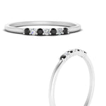 Load image into Gallery viewer, round-stacking-wedding-band-with-black-diamond-in-white-gold-FD122844B2GBLACKANGLE3-NL-WG.jpg
