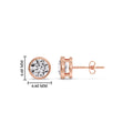 Thumbnail 9 - round-stud-bezel-set-one-carat-earring-in-rose-gold-FDEAR10516ROANGLE2-1.00-CT-NL-RG-HW.jpg?v=1768907354