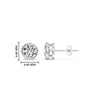 Load image into Gallery viewer, round-stud-bezel-set-one-carat-earring-in-platinum-FDEAR10516ROANGLE2-1.00-CT-NL-WG-HW.jpg?v=1768907354