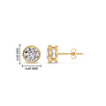 Thumbnail 5 - round-stud-bezel-set-one-carat-earring-in-yellow-gold-FDEAR10516ROANGLE2-1.00-CT-NL-YG-HW.jpg?v=1768907354
