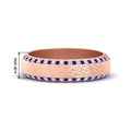 Thumbnail 24 - round-white-diamond-mens-wedding-band-with-blue-sapphire-in-rose-gold-fddb1040bgsabl-nl-rg-hw.jpg?v=1755774077