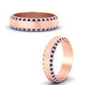 Thumbnail 25 - round-white-diamond-mens-wedding-band-with-blue-sapphire-in-rose-gold-fddb1040bgsablangle3-nl-rg.jpg?v=1755774077
