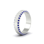 Load image into Gallery viewer, round-white-diamond-mens-wedding-band-with-blue-sapphire-in-white-gold-fddb1040bgsablangle2-nl-wg.jpg?v=1755774077
