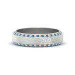 Load image into Gallery viewer, round-white-diamond-mens-wedding-band-with-blue-topaz-in-white-gold-fddb1040bgicblto-nl-wg.jpg?v=1755774134
