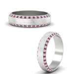 Load image into Gallery viewer, round-white-diamond-mens-wedding-band-with-pink-sapphire-in-white-gold-fddb1040bgsadrpiangle3-nl-wg.jpg?v=1755774077
