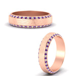 Load image into Gallery viewer, round-white-diamond-mens-wedding-band-with-purple-topaz-in-rose-gold-fddb1040bgvitoangle3-nl-rg_299b7b89-0a30-4d2c-8e51-d23a326bd6f4.jpg?v=1755774975
