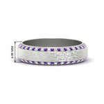 Load image into Gallery viewer, round-white-diamond-mens-wedding-band-with-purple-topaz-in-white-gold-fddb1040bgvito-nl-wg-hw_f4e42cfd-e8c3-4429-b0db-e4d6089e8bfe.jpg?v=1755774975
