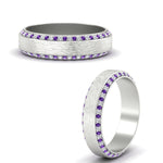 Load image into Gallery viewer, round-white-diamond-mens-wedding-band-with-purple-topaz-in-white-gold-fddb1040bgvitoangle3-nl-wg_f4bfafec-8804-49fa-99c0-07514a626924.jpg?v=1755774975

