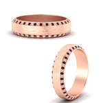 Load image into Gallery viewer, round-white-diamond-mens-wedding-band-with-ruby-in-rose-gold-fddb1040bgrudrangle3-nl-rg_97f1d471-3e55-4e7b-a8c9-c9405db77260.jpg?v=1755774077
