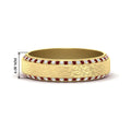 Thumbnail 4 - round-white-diamond-mens-wedding-band-with-ruby-in-yellow-gold-fddb1040bgrudr-nl-yg-hw.jpg?v=1755774077