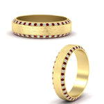 Load image into Gallery viewer, round-white-diamond-mens-wedding-band-with-ruby-in-yellow-gold-fddb1040bgrudrangle3-nl-yg.jpg?v=1755774077
