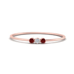 Load image into Gallery viewer, ruby-3-stone-bezel-delicate-ring-in-rose-gold-FD9412RORGRUDR-NL-RG.jpg
