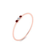 Load image into Gallery viewer, ruby-3-stone-bezel-delicate-ring-in-rose-gold-FD9412RORGRUDR-NL-RG.jpg
