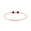 Load image into Gallery viewer, ruby-3-stone-bezel-delicate-ring-in-rose-gold-FD9412RORGRUDR-NL-RG.jpg
