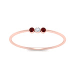 Load image into Gallery viewer, ruby-3-stone-bezel-delicate-ring-in-rose-gold-FD9412RORGRUDR-NL-RG.jpg
