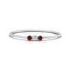 Load image into Gallery viewer, ruby-3-stone-bezel-delicate-ring-in-white-gold-FD9412RORGRUDR-NL-WG.jpg