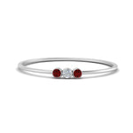 Load image into Gallery viewer, ruby-3-stone-bezel-delicate-ring-in-white-gold-FD9412RORGRUDR-NL-WG.jpg
