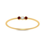 Load image into Gallery viewer, ruby-3-stone-bezel-delicate-ring-in-yellow-gold-FD9412RORGRUDR-NL-YG.jpg
