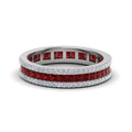 Thumbnail 7 - 3-row-diamond-eternity-wedding-ring-with-ruby-in-950-platinum-FDEWB8403B-FANCY1-NL-WG