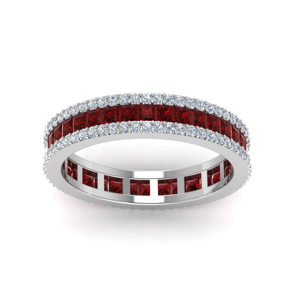 3-row-diamond-eternity-wedding-ring-with-ruby-in-950-platinum-FDEWB8403B-FANCY1-NL-WG