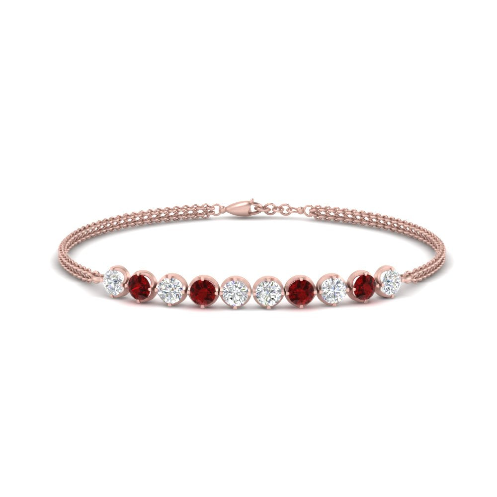 Diamond Anniversary Chain Bracelet