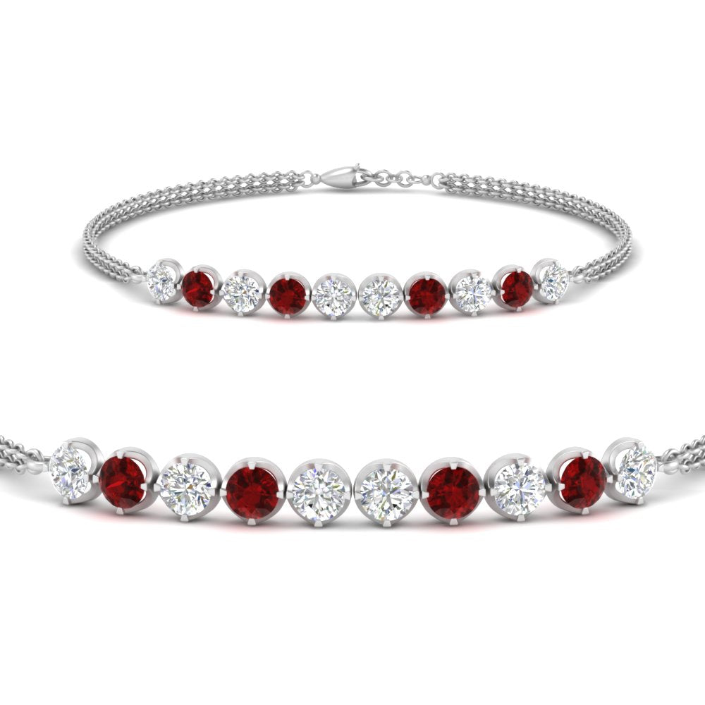 Diamond Anniversary Chain Bracelet