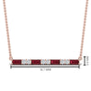 Load image into Gallery viewer, ruby-baguette-bar-diamond-necklace-in-FD-PD86790GRUDR-NL-RG