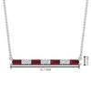Load image into Gallery viewer, ruby-baguette-bar-diamond-necklace-in-FD-PD86790GRUDR-NL-WG