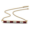 Load image into Gallery viewer, ruby-baguette-bar-diamond-necklace-in-FD-PD86790GRUDR-NL-YG
