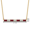 Load image into Gallery viewer, ruby-baguette-bar-diamond-necklace-in-FD-PD86790GRUDR-NL-YG