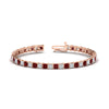 Load image into Gallery viewer, ruby-basket-tennis-11-ct.-square-cut-bracelet-in-rose-gold-FDBRC10450PRGRUDR-11.00CT-NL-RG_6f7c87ef-a975-4e23-944a-1062beb5136b