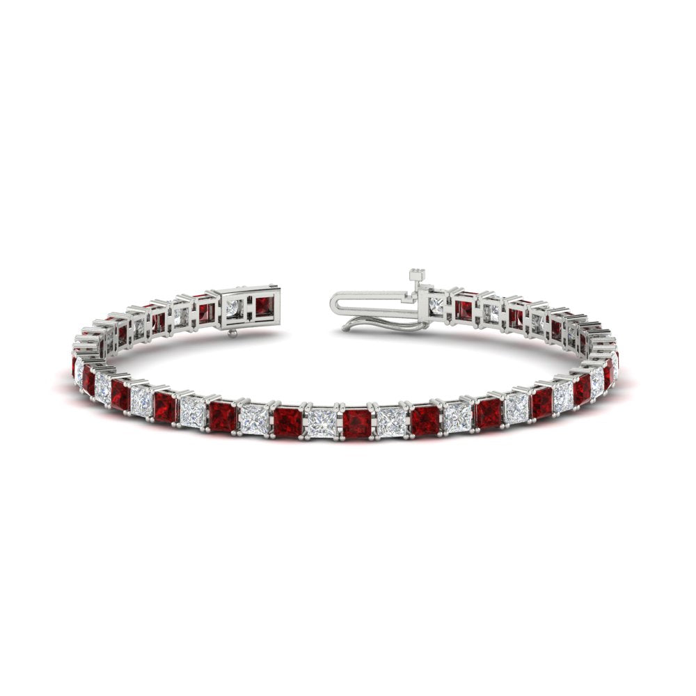 Basket Tennis 11 Ct Square Cut Bracelet