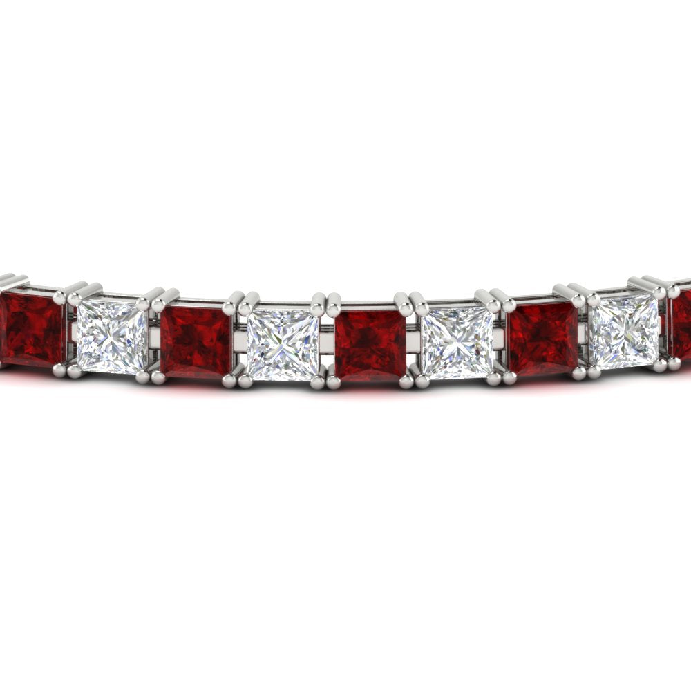 Basket Tennis 11 Ct Square Cut Bracelet