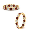 Load image into Gallery viewer, ruby-bezel-eternity-ring-1.80-carat-in-yellow-gold-FDEWB10558-0.10CTGRUDRANGLE3-NL-YG