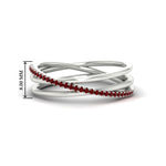Load image into Gallery viewer, ruby-criss-cross-wedding-ring-in-white-gold-FD11398BGRUDR-NL-WG
