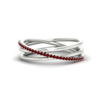 Load image into Gallery viewer, ruby-criss-cross-wedding-ring-in-white-gold-FD11398BGRUDR-NL-WG
