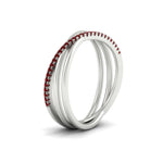 Load image into Gallery viewer, ruby-criss-cross-wedding-ring-in-white-gold-FD11398BGRUDR-NL-WG
