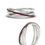 Load image into Gallery viewer, ruby-criss-cross-wedding-ring-in-white-gold-FD11398BGRUDR-NL-WG
