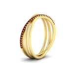 Load image into Gallery viewer, ruby-criss-cross-wedding-ring-in-yellow-gold-FD11398BGRUDR-NL-YG
