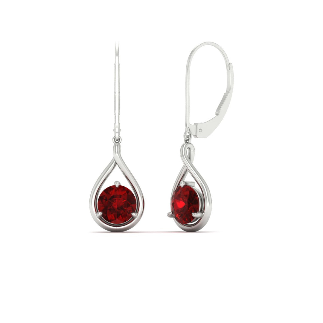 Solitaire Drop Earrings