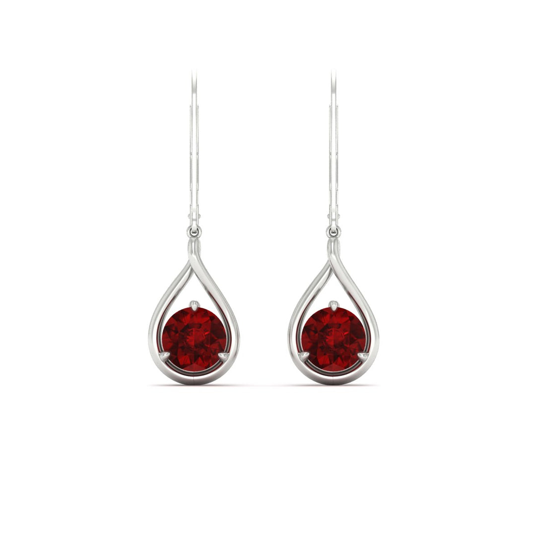 Solitaire Drop Earrings