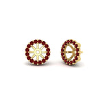 Load image into Gallery viewer, ruby-earring-jacket-for-2-carat-round-stud-earrings-in-yellow-gold-fdear11307grudrangle1-0-50ct-nl-yg.jpg
