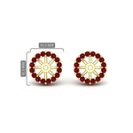 Load image into Gallery viewer, ruby-earring-jacket-for-2-carat-round-stud-earrings-in-yellow-gold-fdear11307grudrangle1-0-50ct-nl-yg.jpg
