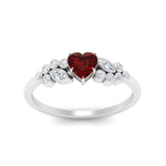 Load image into Gallery viewer, ruby-heart-cluster-diamond-ring-in-white-gold-FDENS3110HTRGRUDR-NL-WG.jpg
