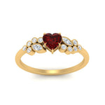 Load image into Gallery viewer, ruby-heart-cluster-diamond-ring-in-yellow-gold-FDENS3110HTRGRUDR-NL-YG.jpg
