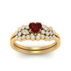 Load image into Gallery viewer, ruby-heart-cluster-diamond-wedding-ring-set-in-yellow-gold-FDENS3110HTGRUDR-NL-YG.jpg