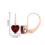 Load image into Gallery viewer, ruby-heart-solitaire-4-ctw.-Leverback-Earrings-in-rose-gold-FDEAR9225HTGRUDR-4.00 CT-NL-RG
