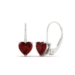 Load image into Gallery viewer, ruby-heart-solitaire-4-ctw.-Leverback-Earrings-in-white-gold-FDEAR9225HTGRUDR-4.00 CT-NL-WG
